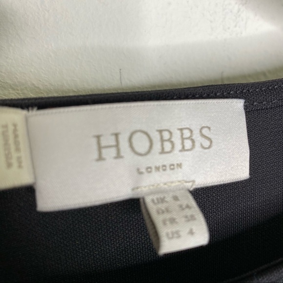 Hobbs London Chelsea black cap sleeve dress - Picture 5 of 8